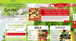 Desktop Screenshot of galera-pizzerie.cz