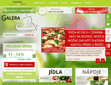 Tablet Screenshot of galera-pizzerie.cz